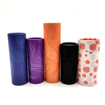 China Recyclable Cardboard Paper Cardboard Custom Printed Thick Tube Packaging for sale