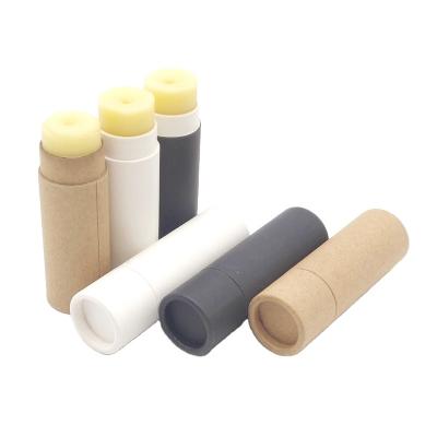 China 0.3oz 7g cardboard paper packaging lift up tube biodegradable paper packaging for lip balm air freshener for sale