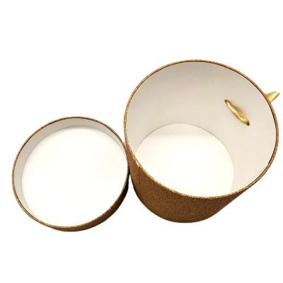 China Wholesale Recyclable Single White Round Hat Box Decor Shirt Package Round Box Biodegrade Cardboard Paper Tube Round Paper Tube Gift Box for sale