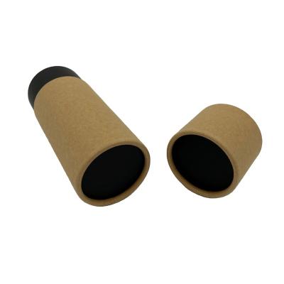 China Recyclable custom eco paper cigarette paper tube packaging round round tube custom firendly tall cylindrical cardboard box with lid for sale