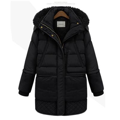 China Wholesale Waterproof Ladies Jackets And Coats Outerwear Cotton-padded Jacket With Velvet Stripper Custom Long Jacket For Women for sale