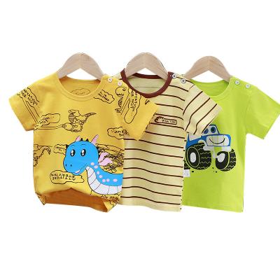 China Wholesale Anti-Shrink T-Shirts For Kids Children Clothing Printing Shorts Sleeve Cotton Baby Boy T-shirts&Polo Shirts for sale