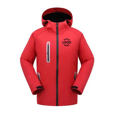 China New high quality mens winter coat logo white softshell jacket custom outdoor hiking waterproof mens with hood for sale