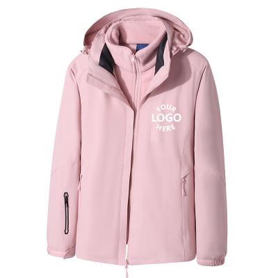 China Custom made warm winter waterproof anorak quality waist fleece waterproof jacket for women tracksuit hoodie jacket coat for sale