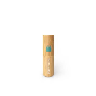 China Recycled Empty Bamboo Refillable Lipstick Tube Eco Friendly Bamboo Cosmetic Packaging for sale