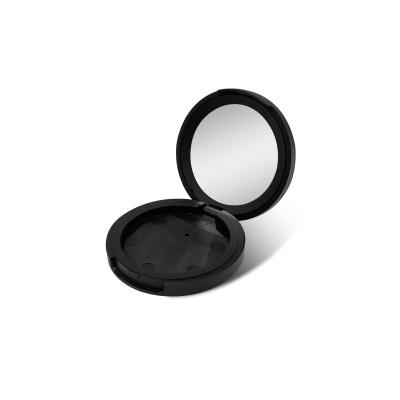 China Compostable Biodegradable PLA Packaging For Cosmetic Empty Black Refillable PLA Blush Compact Sustainable Cosmetic Packaging for sale