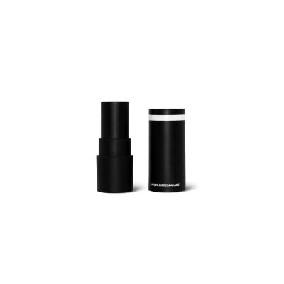 China PLA compostable single cosmetic packaging black lipstick tube with oranic beauty packaging refillable structure for sale