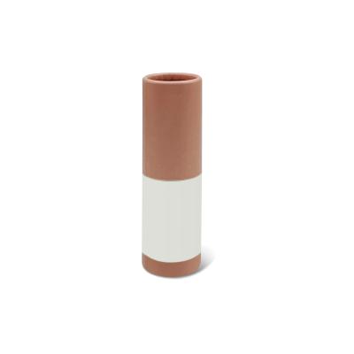 China Biodegradable+ Eco-Friendly 100% Biodegradable Single Tube Lipstick Packaging Makeup Cardboard Recycled Paper Cosmetic Tube for sale