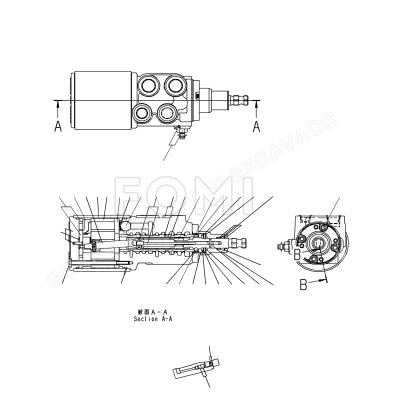 China FOMI Excavator Seal Kit 330M HD325 HD405 HD465 Excavator Seal Kit 561-40-00100 561-40-00200 For Spare Parts for sale