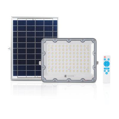 China Remote Control IP65 Outdoor Solar Flood Light With Sensor 100W 200W 300W 400W 500W Auto Light Street Road Garden Wall Projecting Light for sale