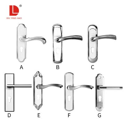 China EUROPEAN WUYINGHAO Stainless Steel Interior Door Handle Lock Mechanical Wood Door Handle For Home for sale