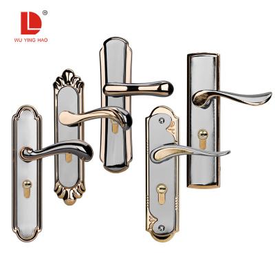 China EUROPEAN WUYINGHAO Wholesale European Iron Type Panel Handle Aluminum Door Locks for sale