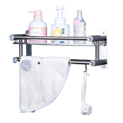 China New Products Durable Stainless Steel Towel Shelf Bathroom Corner Folding Towel Rack And Rails for sale