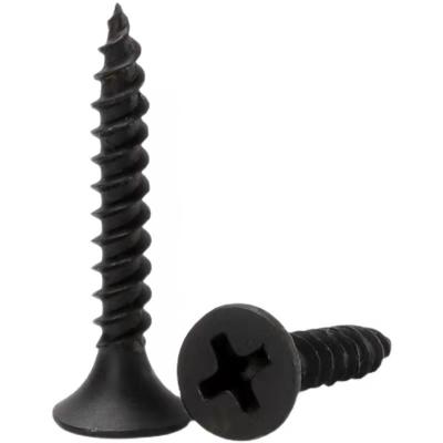 China Pan Factory Supply 3.5mm C1022A Black Head Drywall Screw Factory Price Phillips Wood Bugle Screw for sale