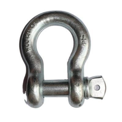 China ZINC China Factory Carbon Steel Bow Shackle Solid Stainless Steel Bow Shackle for sale