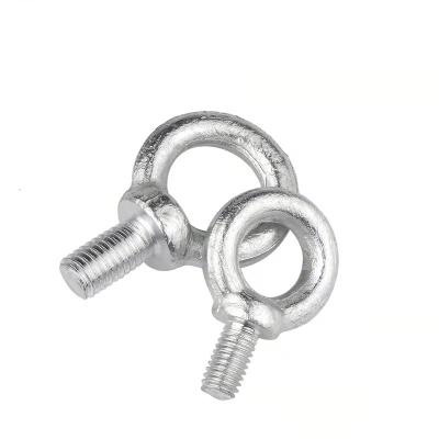 China DIN580 Stainless Steel Carbon Steel Galvanized Eye Bolt Lifting Stainless Steel Ring Screw for sale