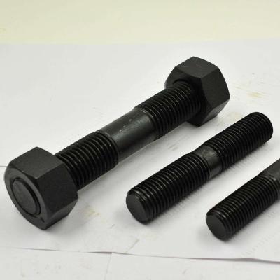 China OEM Black Double End Bolt Steel Stud Bolt for sale