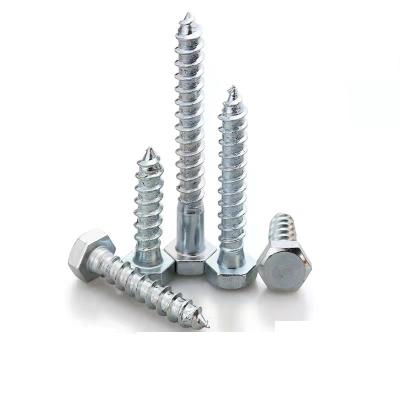 China DIN571 Spot Hex Head Self Tapping Screws Hex Lag Screws Custom Wood Processing Nails for sale