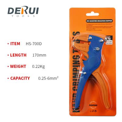 China HS-700D CLAMP WIRE STRIPPERS Self Automatic Crimper Stripping Cutter Adjusting Cable Pliers Wire Stripper for sale