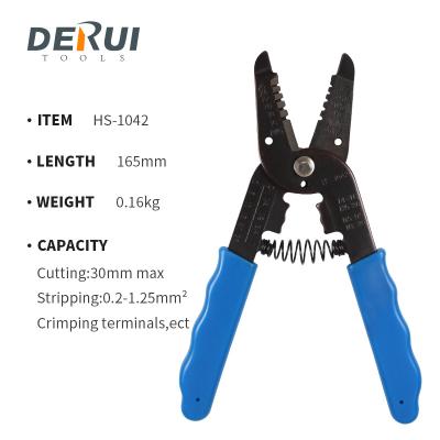 China HS-1042 MULTI FUNCTIONAL Wire Cut and Crimp Terminals Tool for sale