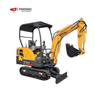 China Construction Material Shops 2ton Excavator For Digging Yuchai YC16-9 Engineering Machinery China Hot Sale In Southeast Asia for sale