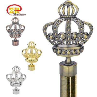 China Remote Control Curtain Rod Accessories Finials, Finial in Curtain Rod Head Wholesales Curtain Rod End New Wireless App Design Hats for sale