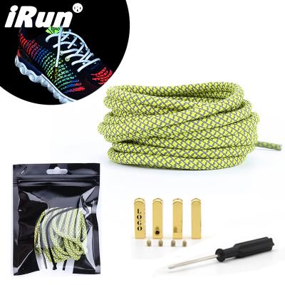 China Reflective Laces Logo Plastic Bags Package Custom 3M Hi Vis Yeezy Irun Sneakers Reflective Avocado Green 350 Laces for sale