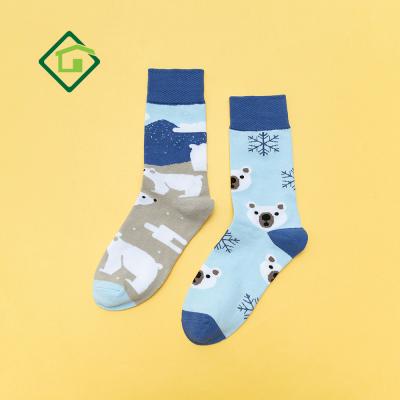 China NX-s029 Custom clear logo fashion high quality cotton ab socks QUICK DRY with colorful printing for sale