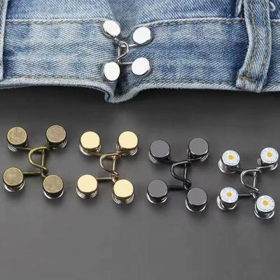 China NX-B011 Waist Washable Detachable Jeans Without Nail Button Waist Adjustment Style Buckle Screw Waist Jewelry Accessories for sale