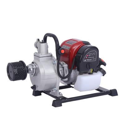 China Farm One Stop 1 Inch Garden Solution Water Pumps Gasoline 1500W High Efficiency Powered Gasoline Water Pump for sale