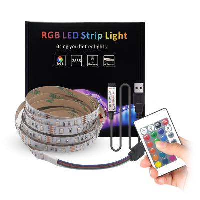 China Residential Light 50CM Flexible 2835 LED Strip 5V USB LED 1M 2M 3M 5M White Warm RGB For TV Background Lighting Night Light for sale