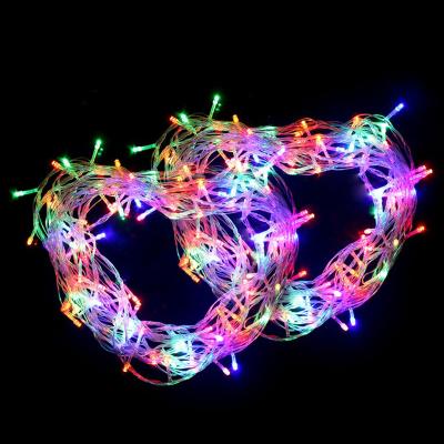 China Outdoor Led String Light110V/220V Wedding Garland Curtain Rope Lights Christmas Lights 10m 100 LED String Light Christmas Decoration for sale