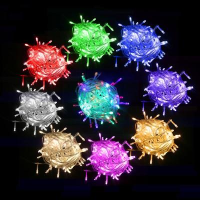 China Pixle Led 100LED 10m Christmas Light Wedding Party Decoration Garland AC 110V 220V Light Outdoor Waterproof Lamp 9 Colors Led String for sale