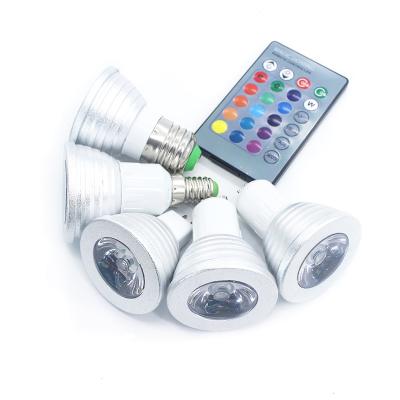 China E27 RGB LED Bulb Lights 5W RGBWW Residential AC 85-265V LED Lampada RGBW LED Colorful Light Dimmable Lamp With IR Remote Control for sale