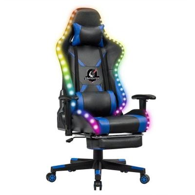 China Modern Dickson RGB LED LIGHT Cheap Colorful Modern Gaming Chair Office Racing Gaming Chair for sale