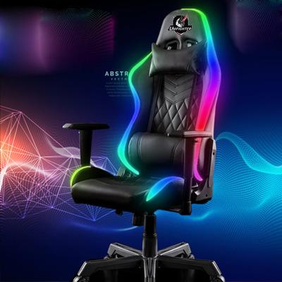 China (Size)Dickson Adjustable RGB LED Lamp With New Color Gaming Chair High-Back Style Computer Chair Racing Chair for sale