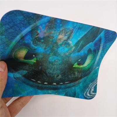 China New Style 3D Lenticular Patch TPU 3D Lenticular Badge Stickers Washable Hot Sales Custom Accessories for sale