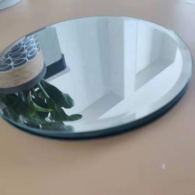 China Modern Round 4mm Mirrored Glass Dining Table Price for sale