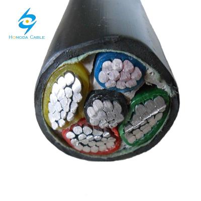 China Aluminum Power Cable 4*70+1*35 Aluminum Power Cable YJLV XLPE / PVC Power Cable for sale