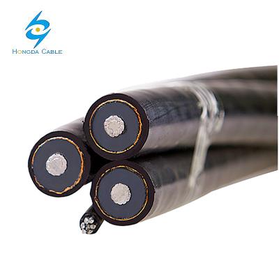 China Aerial MV AL Package Cable 3*70MM2 +1*50MM2 Aerial IEC 60502 / XLPE / CTS / PVC 6.35 / 11 KV for sale