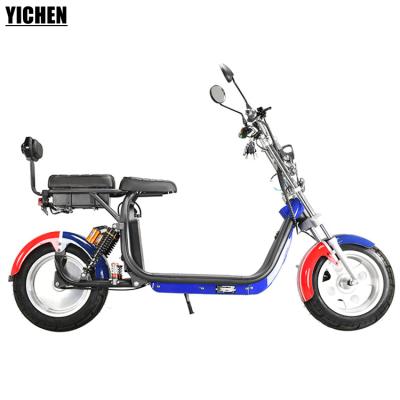 China YICHEN Unisex Chopper Motosiklet Scooty 1000 Watt Motor Replaceable Battery Off Road Electric Skuter Scooter Adult for sale