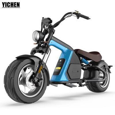 China YICHEN New Scooter Elettrico E Chopper Aluminum Fat Tire 2020 Model Citycoco 2000w 20ah Removable Battery 60v 12Ah/20Ah/30Ah for sale