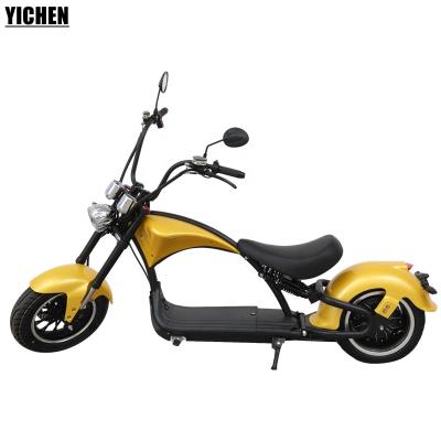 China High Power Unisex Brushless Motor Vintage 2000w M1P Moto Electrica Wide Wheel Moped City Cocos Electric Scooter for sale