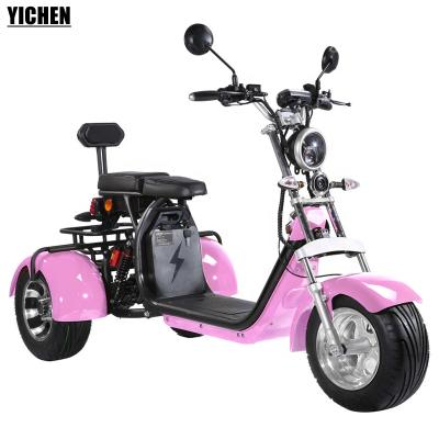 China YICHEN Unisex Triciclo Electrico EEC COC Approved Powerful Adult Turkey 3 Wheel Tricycle 2000w Electric Scooter Off Road for sale