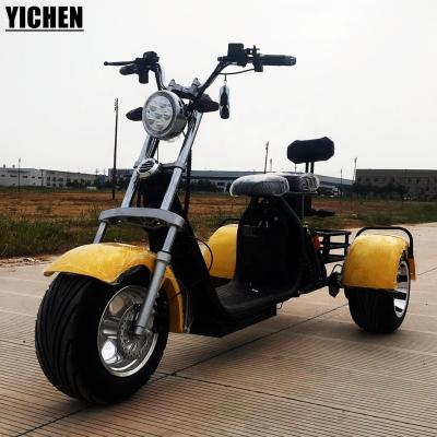 China YICHEN Triciclo Electrico Wholesale Price 60V 2000w EEC Unisex Street Tricycle Legal 3 Wheel Electric Scooter For Sale for sale