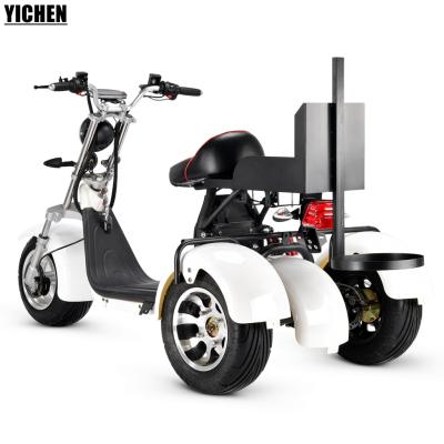 China Mid Motor 60v 20Ah Steel YICHEN Pedicab 3000w Battery Powered Bike Dual Wheel Mobility 3 Electric Golf Scooter Adult for sale