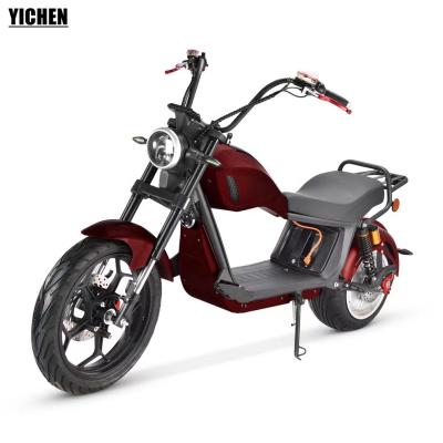 China EEC COC Citycoco 2000w Ebike Vintage Cruiser Chopper Electric Moped Scooters Powerful Unisex Adult YICHEN Elektrische Motorfiets for sale