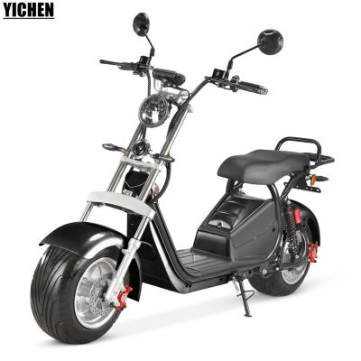 China YICHEN China Elektroroller 60V 20A 30A Unisex Removable Battery 2000 Watt Electric Sit Down Scooter With Key For Adults for sale