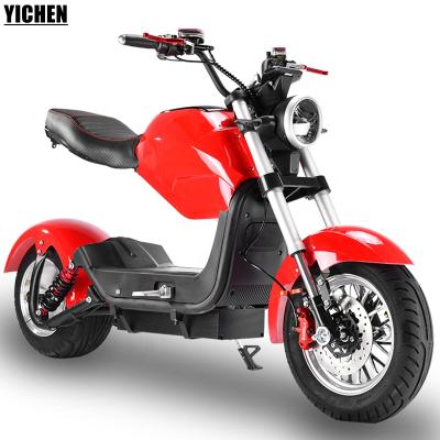 China Removable Battery YICHEN Elektrikli Bisiklet 2000 Watt Hub Motor 40km/h High Speed ​​Battery 60v Scooty Electric Moped Motorcycle Escooter for sale