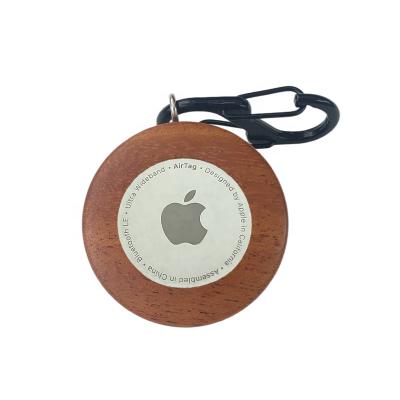 China Shockproof For Airtag Case Cover Key Ring Key Chain Base Wood Designed For AirTag Case Amazon 2021 Hot for sale